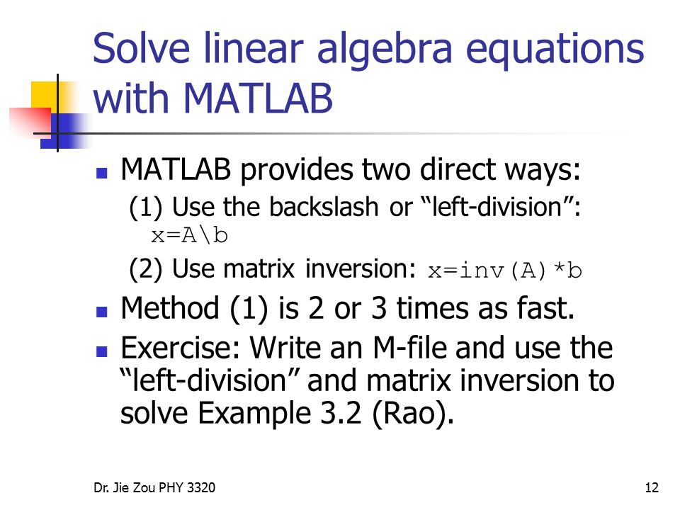 C Program to Represent Linear Equations in Matrix Form
